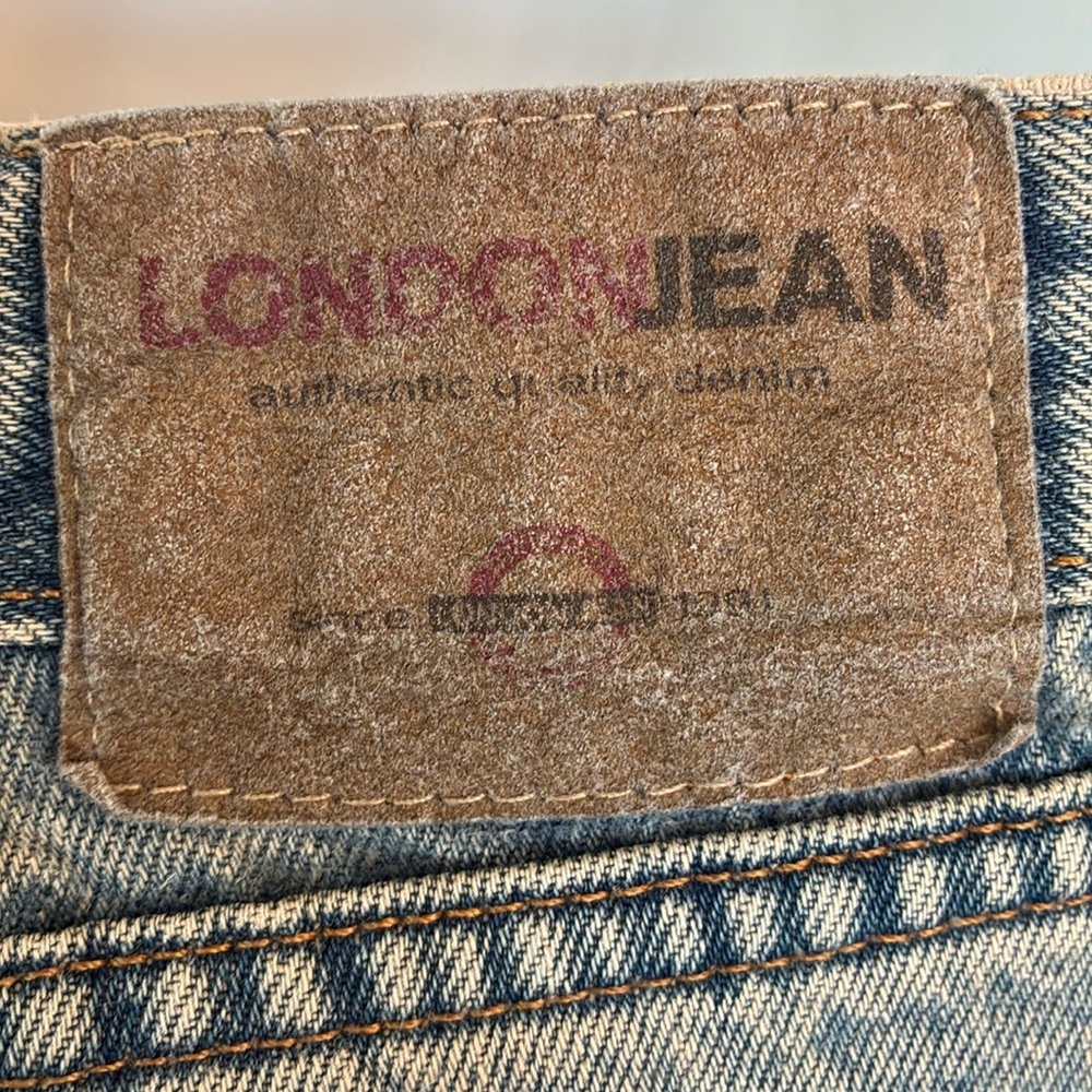 LONDONJEAN Studded & Stone washed blue jeans, hi rise, 5 pockets. 6 EUC VTG - Picture 10 of 17